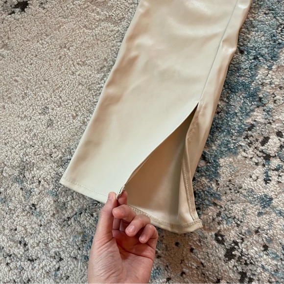 H&M Vegan Leather Flare Pants - Picture 4 of 8